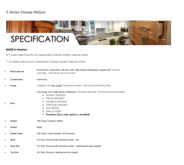 Z-Series Vintage Walnut 